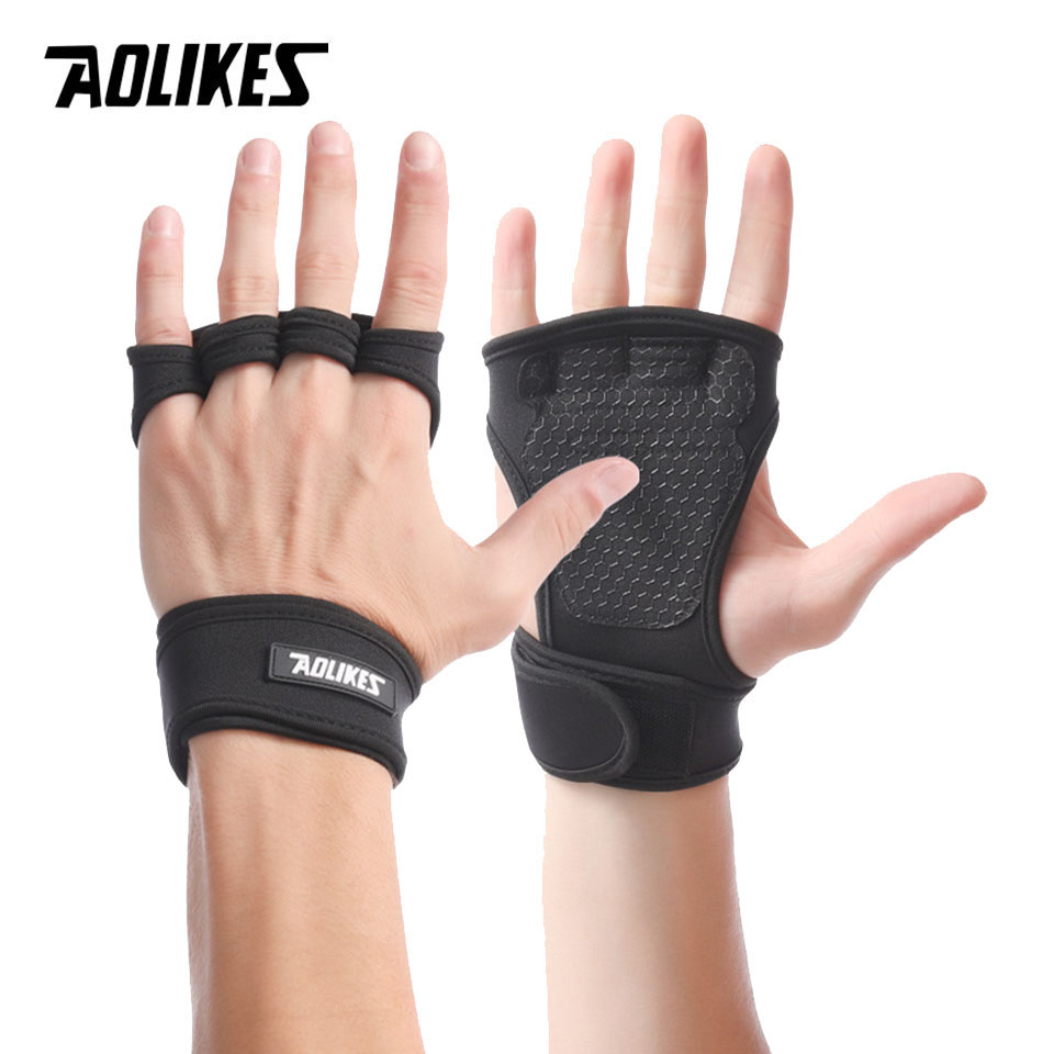 Crossfit Workout Gear - AOLIKES Guanti per sollevamento pesi Allenamento