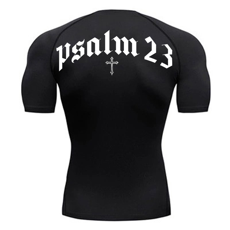 Crossfit Gym - Salmo 23 Camicia a compressione con