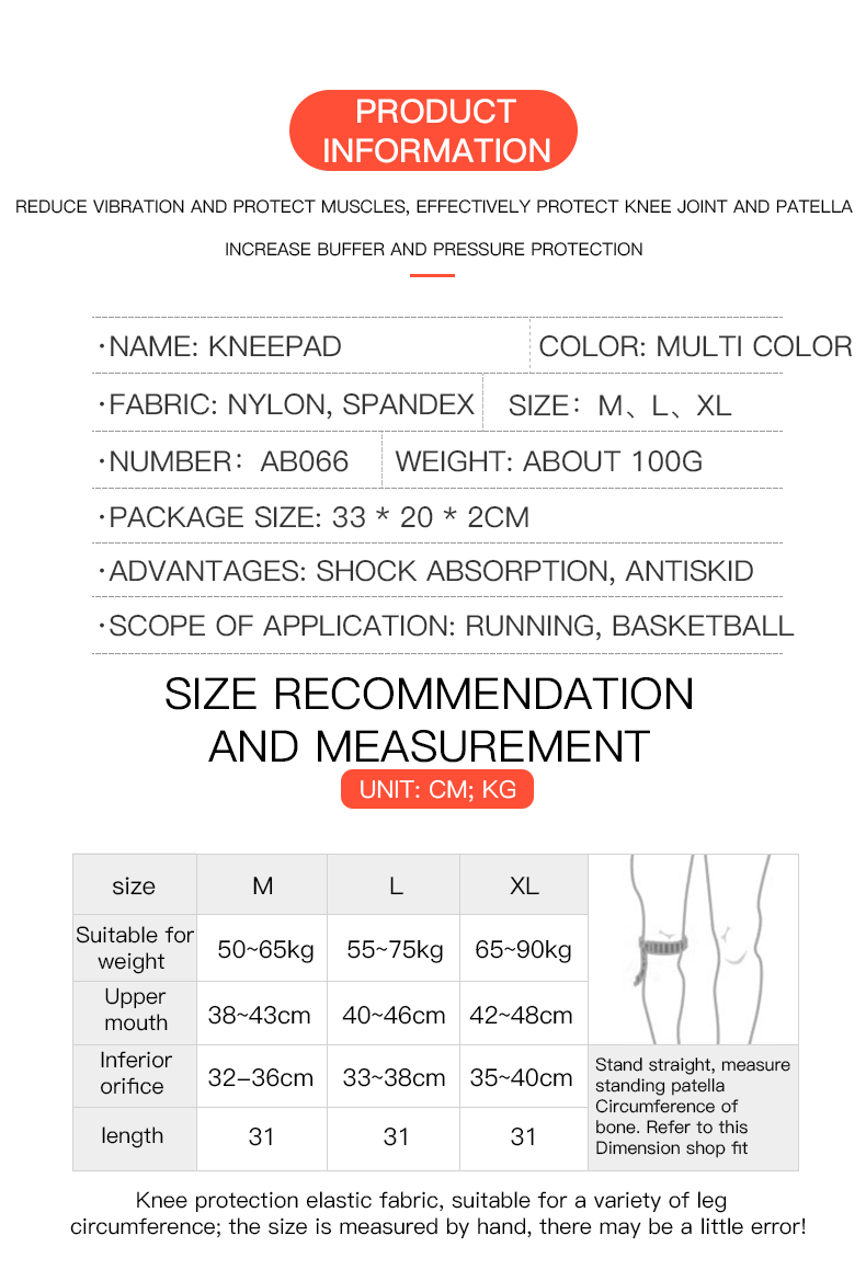 Supporto per ginocchio singolo - Knee Sleeve Pair recensione e prezzo